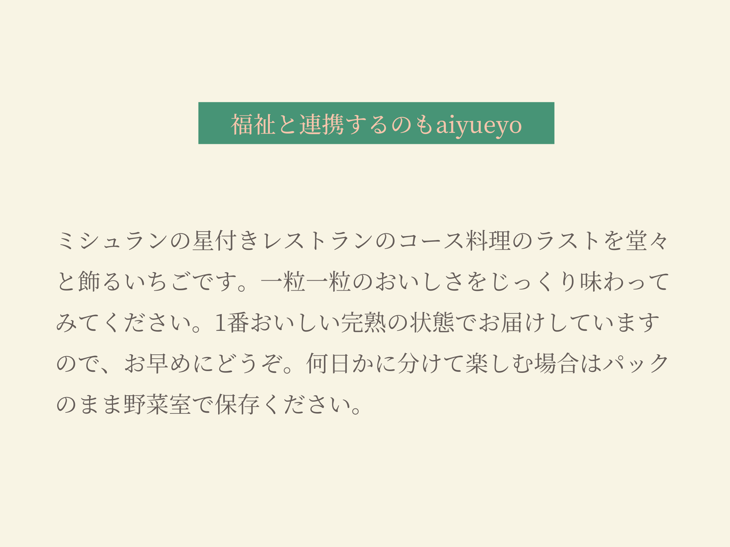 完熟白いちご（たべきりサイズ）※2024年12月以降のお届けとなります